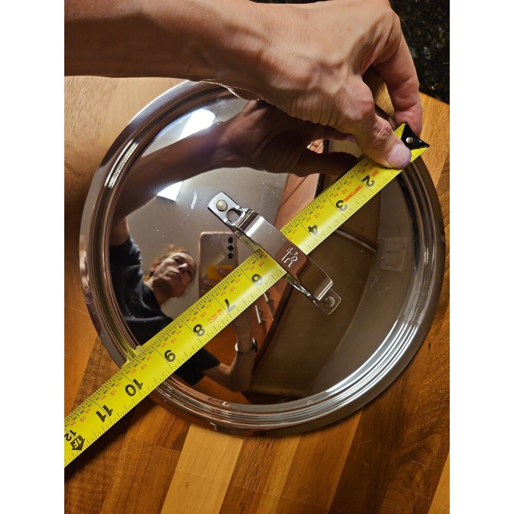 10" Zwilling J.A. Henckels Stainless Steel Lid Only ID Rim 9 3/8” OD 10” VG - Picture 7 of 10